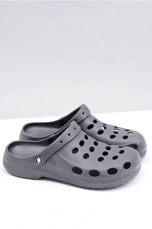 Vīriešu čības dārza un baseina EVA, pelēkā krāsā