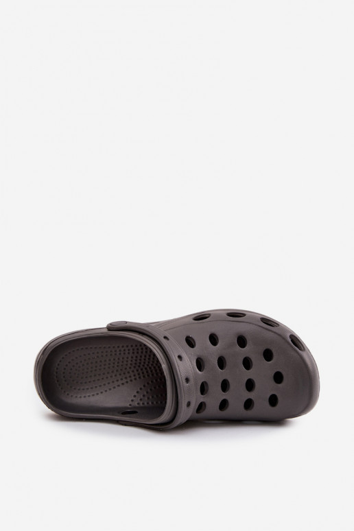 Vīriešu čības dārza un baseina EVA, pelēkā krāsā