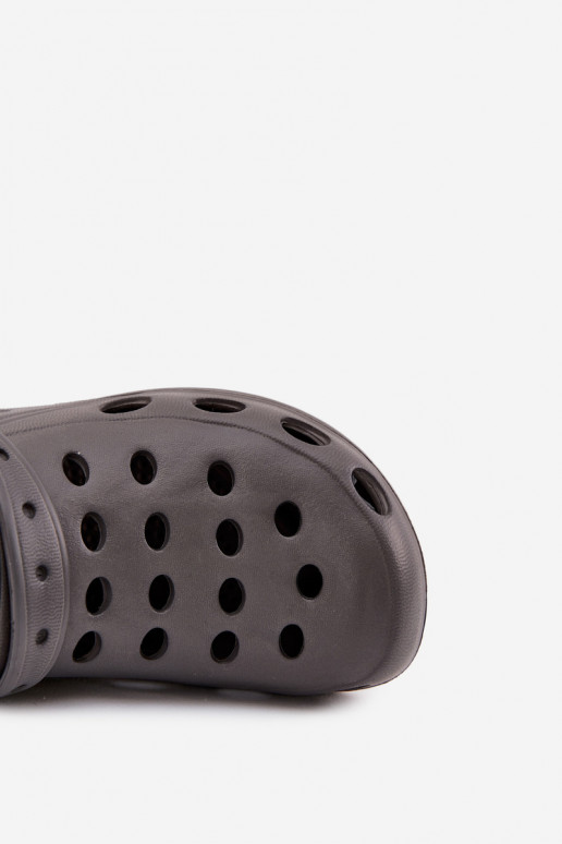 Vīriešu čības dārza un baseina EVA, pelēkā krāsā