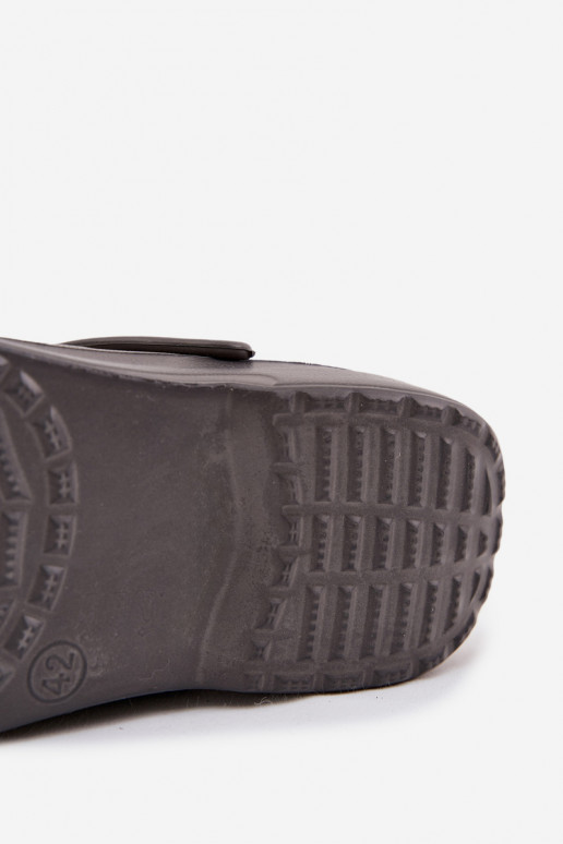 Vīriešu čības dārza un baseina EVA, pelēkā krāsā