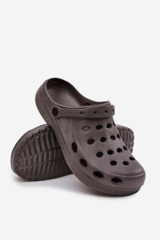 Vīriešu čības dārza un baseina EVA, pelēkā krāsā