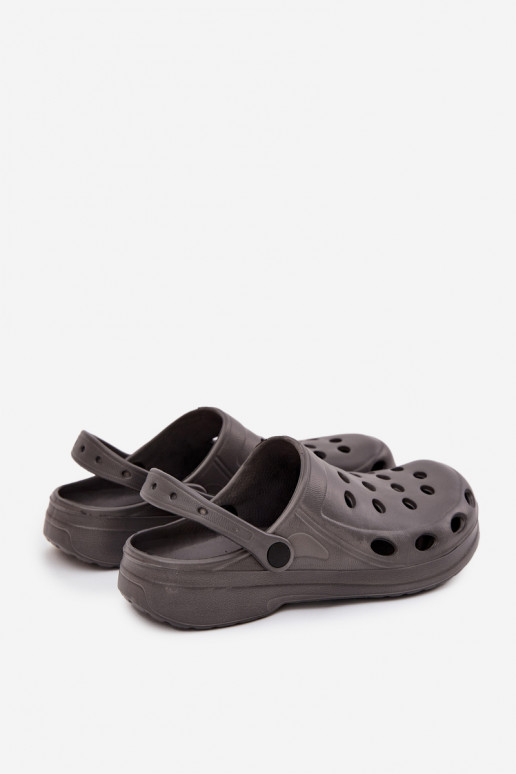 Vīriešu čības dārza un baseina EVA, pelēkā krāsā