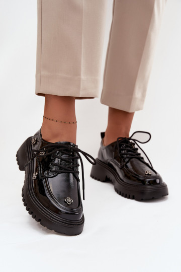 Laque Āda apavi SieviešuPrzypinkami Artiker 57C0333 melnas krāsas 2