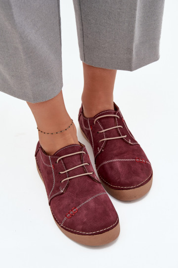 Āda apavi SieviešuPrzeszyciami Artiker 57C2111 bordo krāsas