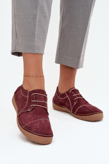 Āda apavi SieviešuPrzeszyciami Artiker 57C2111 bordo krāsas 2