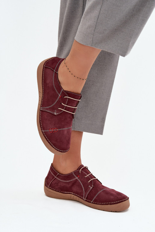 Āda apavi SieviešuPrzeszyciami Artiker 57C2111 bordo krāsas