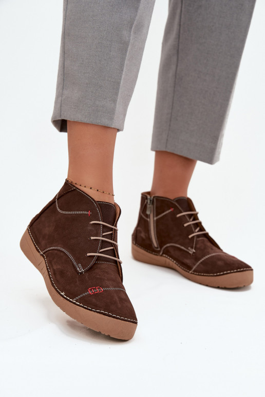 Āda apavi SieviešuPrzeszyciami Uz pili Artiker 57C2117 brūnas krāsas