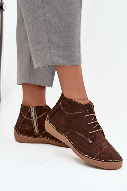 Āda apavi SieviešuPrzeszyciami Uz pili Artiker 57C2117 brūnas krāsas