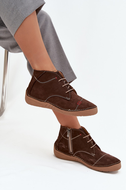 Āda apavi SieviešuPrzeszyciami Uz pili Artiker 57C2117 brūnas krāsas