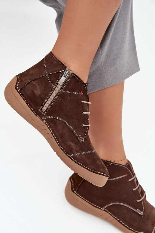 Āda apavi SieviešuPrzeszyciami Uz pili Artiker 57C2117 brūnas krāsas