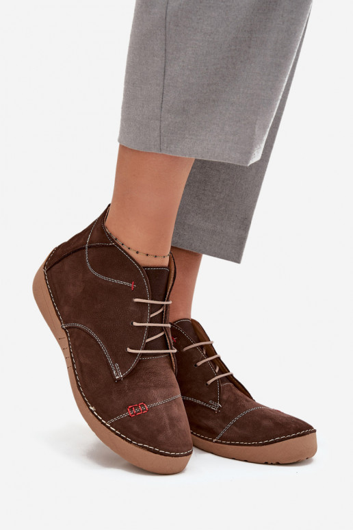 Āda apavi SieviešuPrzeszyciami Uz pili Artiker 57C2117 brūnas krāsas