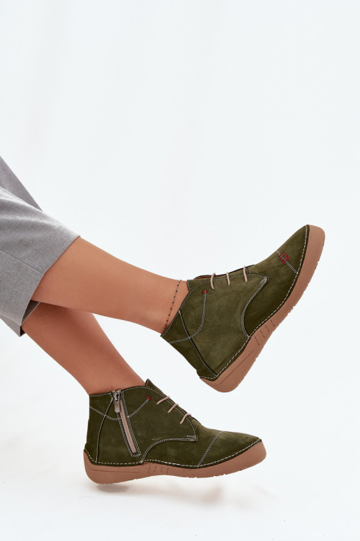 Āda apavi SieviešuPrzeszyciami Uz pili Artiker 57C2119 Zaļas krāsas