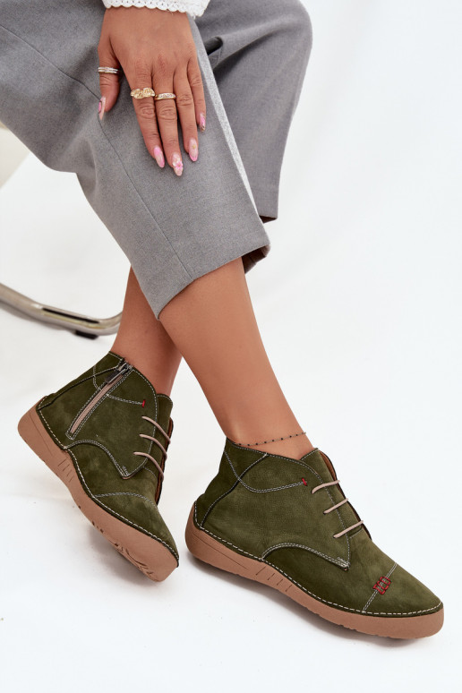 Āda apavi SieviešuPrzeszyciami Uz pili Artiker 57C2119 Zaļas krāsas