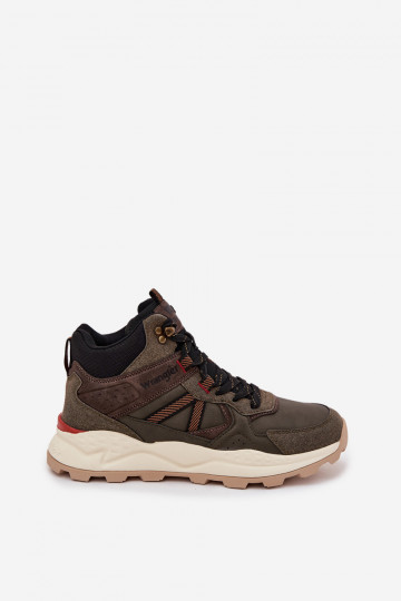 Vīriešu pārgājienu apavi WRANGLER WEST MEN MID 20253027, haki krāsā 2