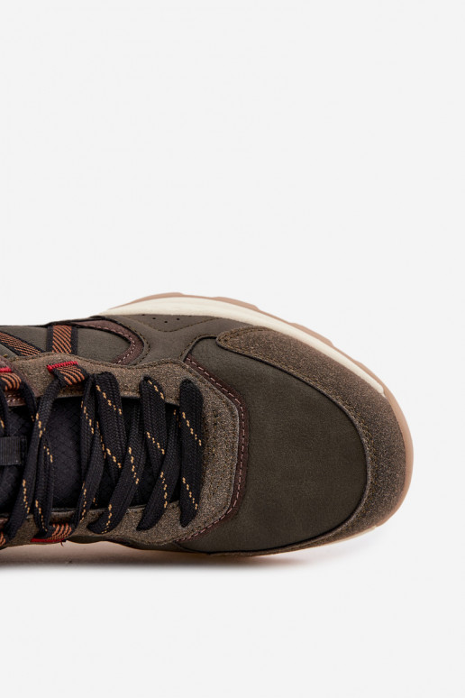 pārgājienu zābaki Vīriešiem INRANGLER INEST MEN MID 20253027 haki krāsas