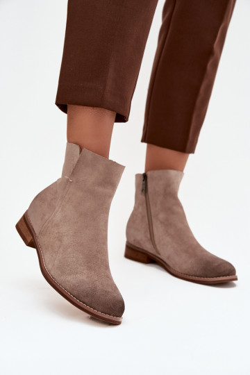 Sieviešu puszābaki ar platiem papēžiem Vinceza 39961 smilšu krāsas 2