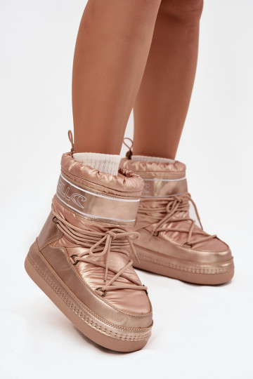 sniega apavi Sieviešu ar stilīgām detaļām O'NEILL LISA INOMEN HIGH 90253012.99U Zelta krāsas