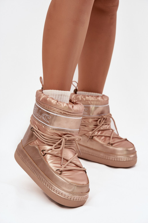 sniega apavi Sieviešu ar stilīgām detaļām O'NEILL LISA INOMEN HIGH 90253012.99U Zelta krāsas