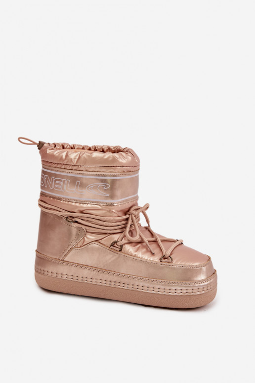 sniega apavi Sieviešu ar stilīgām detaļām O'NEILL LISA INOMEN HIGH 90253012.99U Zelta krāsas