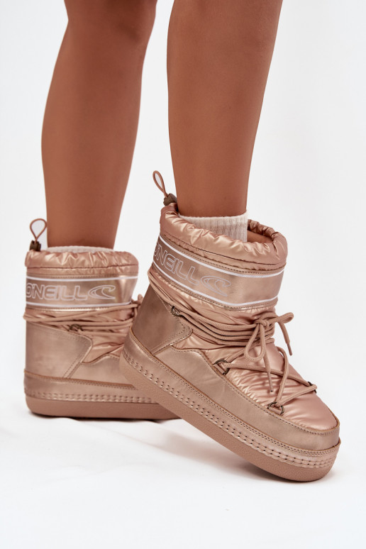 sniega apavi Sieviešu ar stilīgām detaļām O'NEILL LISA INOMEN HIGH 90253012.99U Zelta krāsas