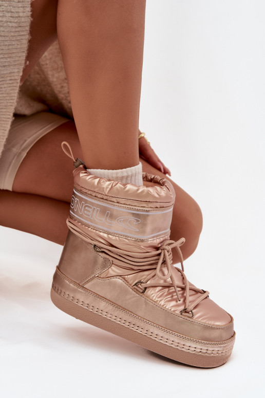 sniega apavi Sieviešu ar stilīgām detaļām O'NEILL LISA INOMEN HIGH 90253012.99U Zelta krāsas