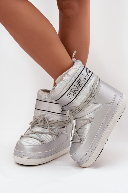 sniega apavi Sieviešu ar stilīgām detaļām O'NEILL LISA INOMEN HIGH 90253012.99S Sudraba krāsas
