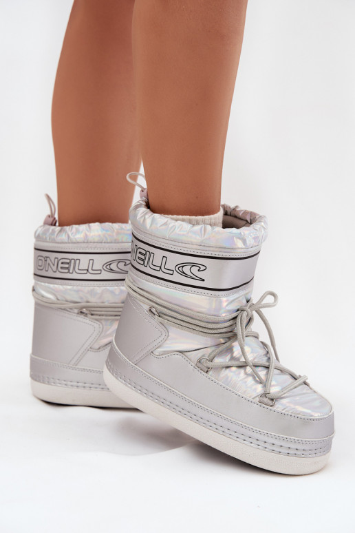 sniega apavi Sieviešu ar stilīgām detaļām O'NEILL LISA INOMEN HIGH 90253012.99S Sudraba krāsas