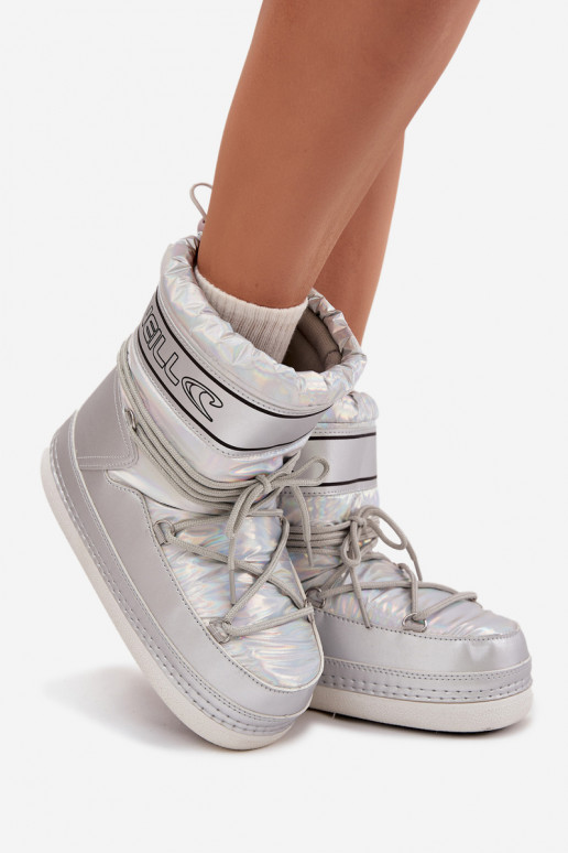 sniega apavi Sieviešu ar stilīgām detaļām O'NEILL LISA INOMEN HIGH 90253012.99S Sudraba krāsas