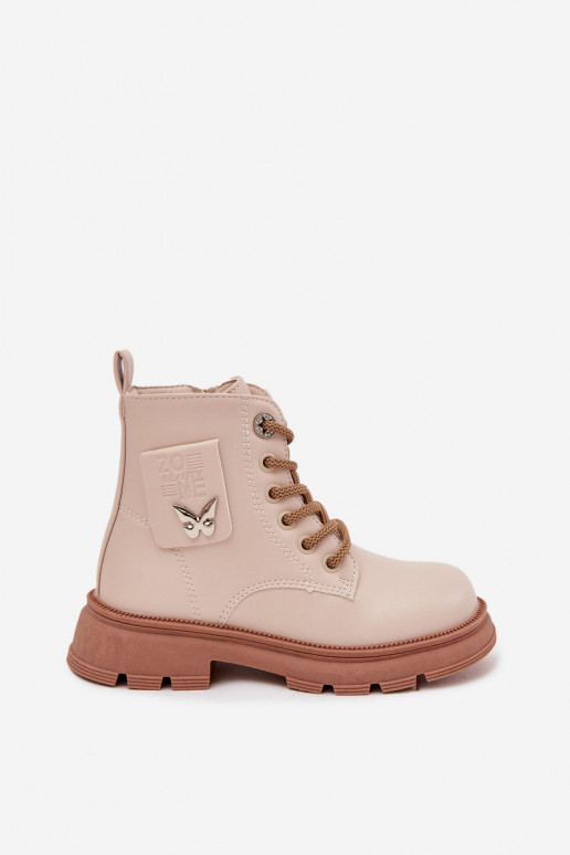 siltināti Sieviešu puszābaki Bērnu apavi Uz pili smilšu krāsas Alverina