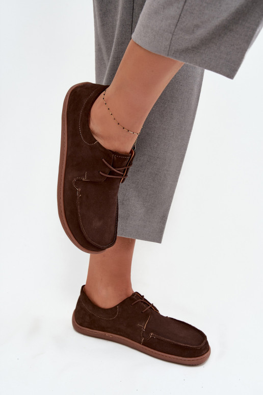 apavi Sieviešu Typu BarefootIeslēgtsturalnego zamšādasu Zazoo 327 CzekoladoIne