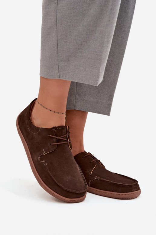 apavi Sieviešu Typu BarefootIeslēgtsturalnego zamšādasu Zazoo 327 CzekoladoIne