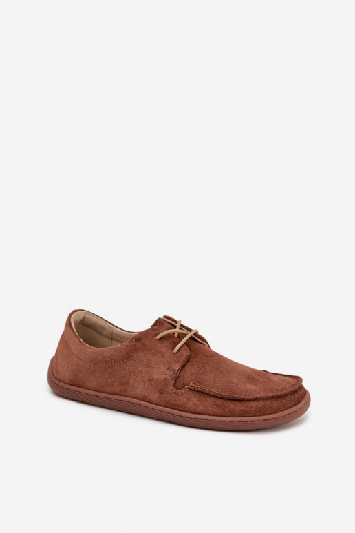 apavi Sieviešu Typu BarefootIeslēgtsturalnego zamšādasu Zazoo 327 brūnas krāsas