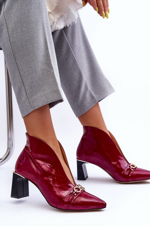 Āda Sieviešu puszābaki ar papēdi Tā irciejka 05262-15 rozā krāsas