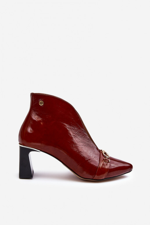 Āda Sieviešu puszābaki ar papēdi Tā irciejka 05262-02 brūnas krāsas