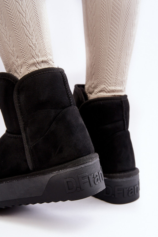 Vegāns INodoodporne sniega apavi ar platformu D.Franklin DFSH371004 melnas krāsas