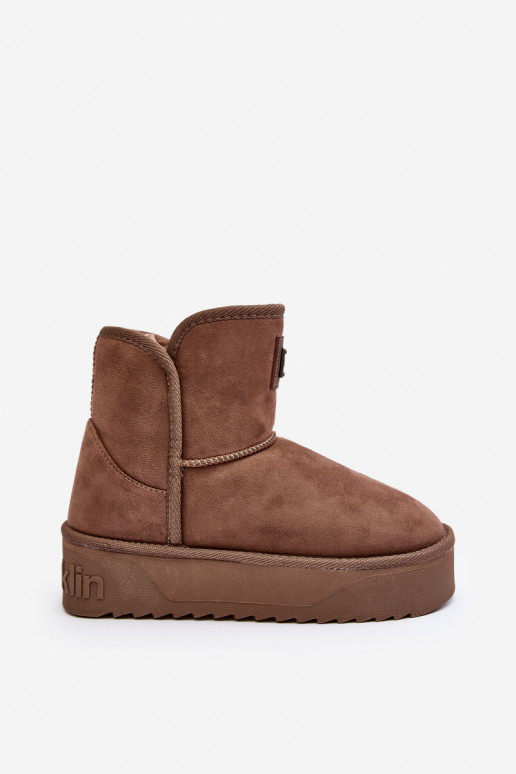 Vegāns sniega apavi ar platformu D.Franklin DFSH371004 smilšu krāsas