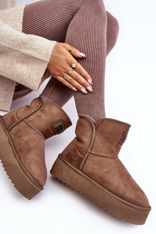 Vegāns sniega apavi ar platformu D.Franklin DFSH371004 smilšu krāsas