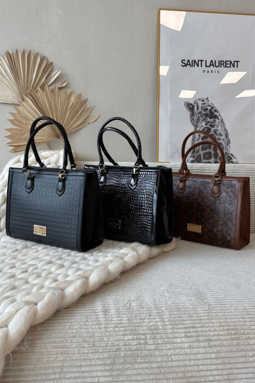 Lakots SomaTłoczonym Pārisugs NOBO BAG6150-M20 Melnas krāsas