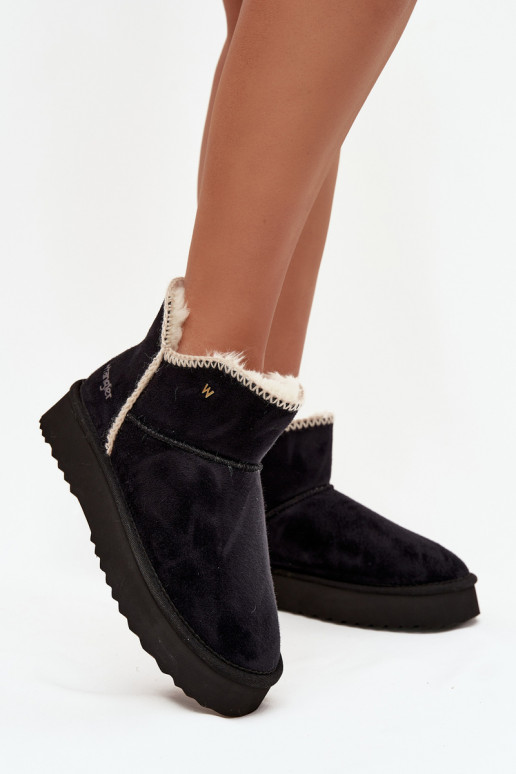 sniega apavi Sieviešu ar platformu INrangler 20253093.25Y melnas krāsas