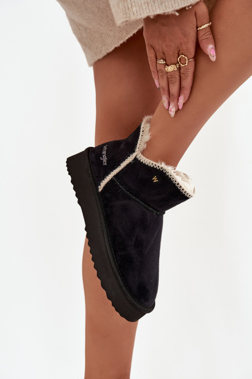 sniega apavi Sieviešu ar platformu INrangler 20253093.25Y melnas krāsas