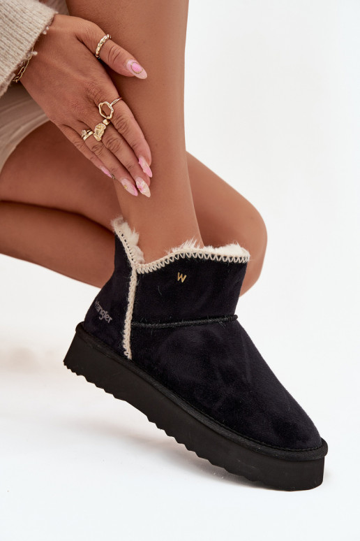 sniega apavi Sieviešu ar platformu INrangler 20253093.25Y melnas krāsas