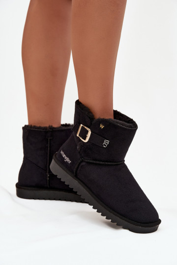 sniega apavi Sieviešu ar sprādzēm INrangler 20253091.25Y melnas krāsas