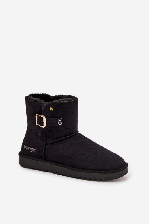 sniega apavi Sieviešu ar sprādzēm INrangler 20253091.25Y melnas krāsas