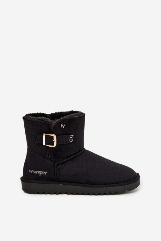 sniega apavi Sieviešu ar sprādzēm INrangler 20253091.25Y melnas krāsas