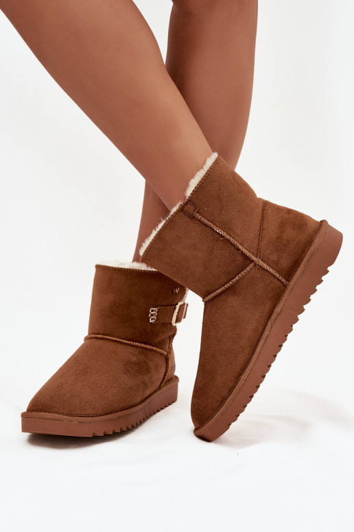 sniega apavi Sieviešu ar sprādzēm INrangler 20253091.37B brūnas krāsas