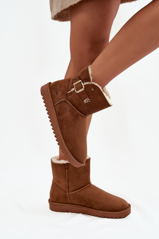 sniega apavi Sieviešu ar sprādzēm INrangler 20253091.37B brūnas krāsas