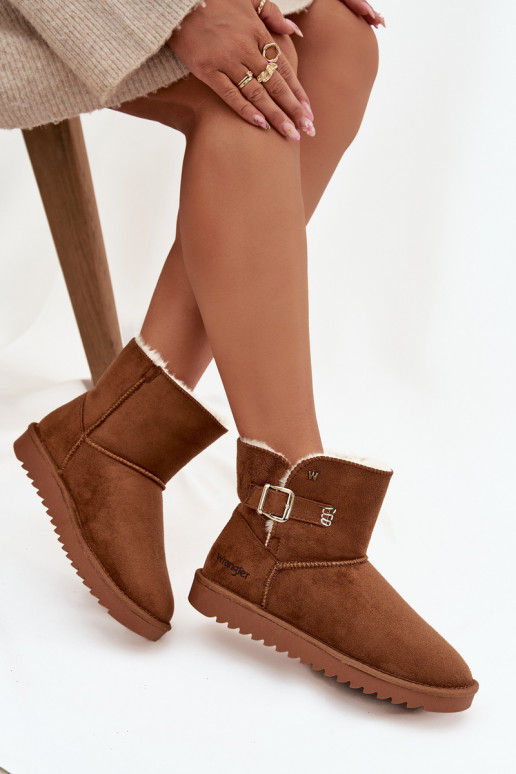 sniega apavi Sieviešu ar sprādzēm INrangler 20253091.37B brūnas krāsas