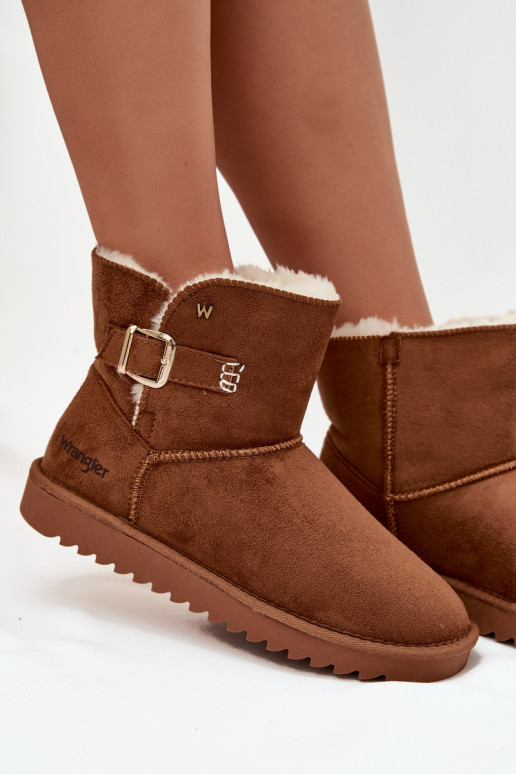 sniega apavi Sieviešu ar sprādzēm INrangler 20253091.37B brūnas krāsas