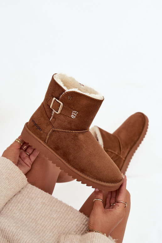 sniega apavi Sieviešu ar sprādzēm INrangler 20253091.37B brūnas krāsas