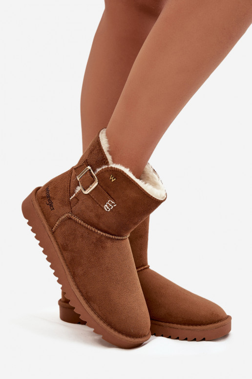 sniega apavi Sieviešu ar sprādzēm INrangler 20253091.37B brūnas krāsas